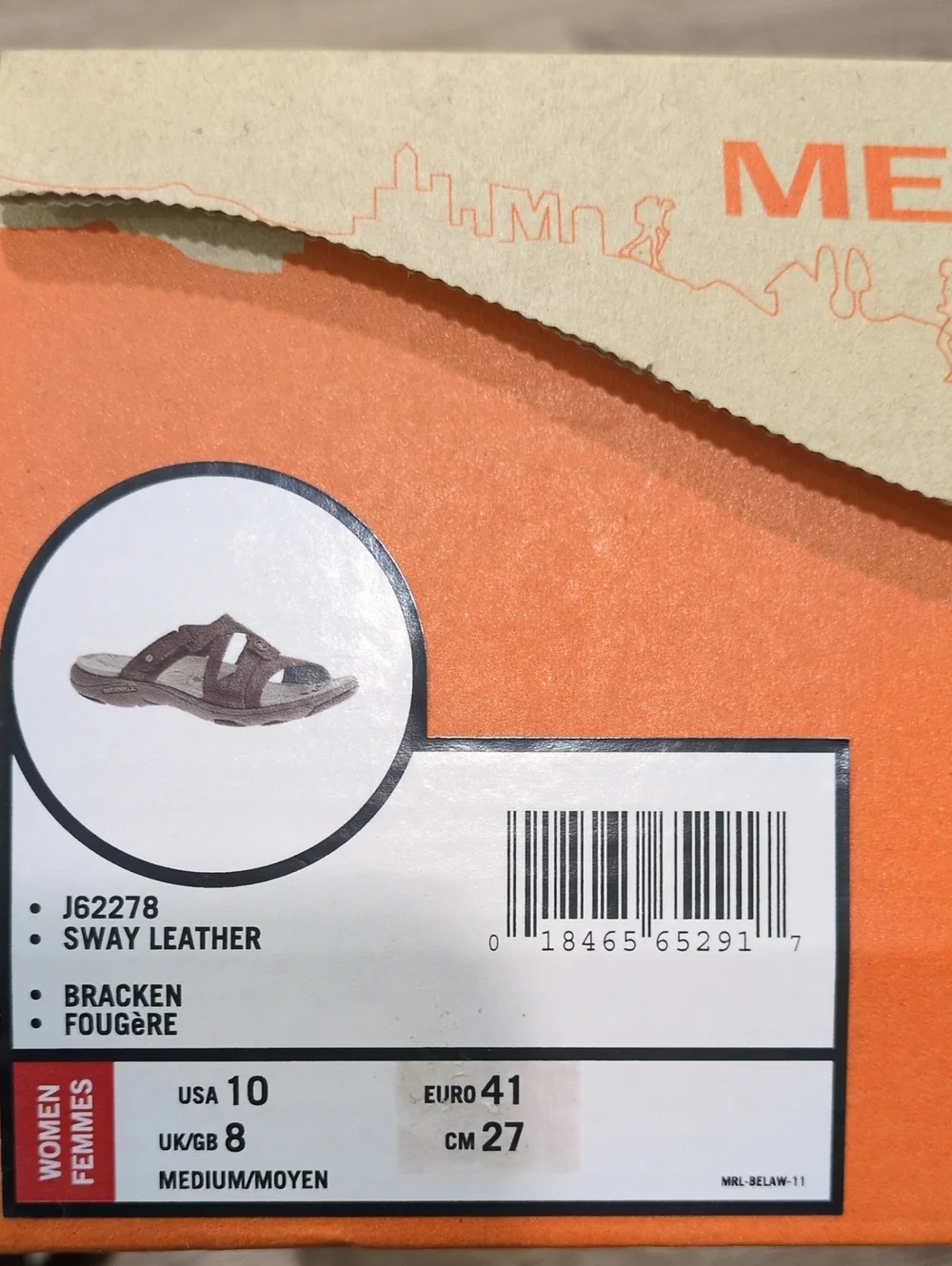 ❤️⭐🩴 NIB Merrell Brown Leather Multi-Strap Women's Sandals size 10 ❤️⭐🩴